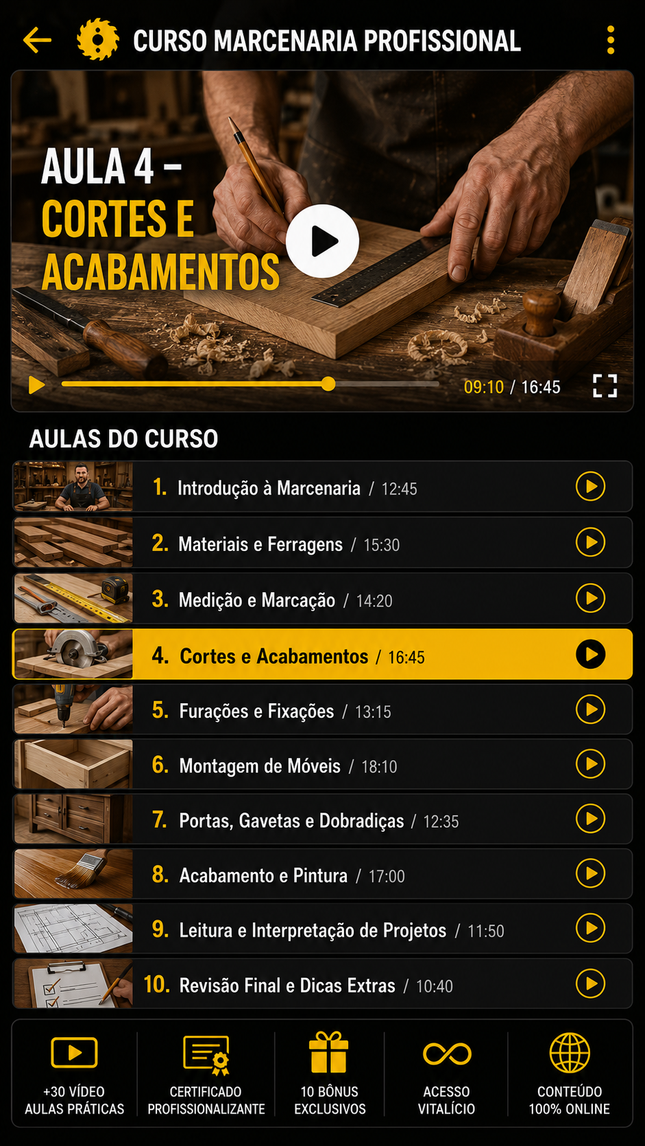 Aula 04 — Cortes e Acabamentos